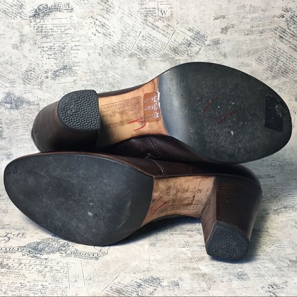 Alberto Fermani very soft brown leather boots - Picture 11 of 14